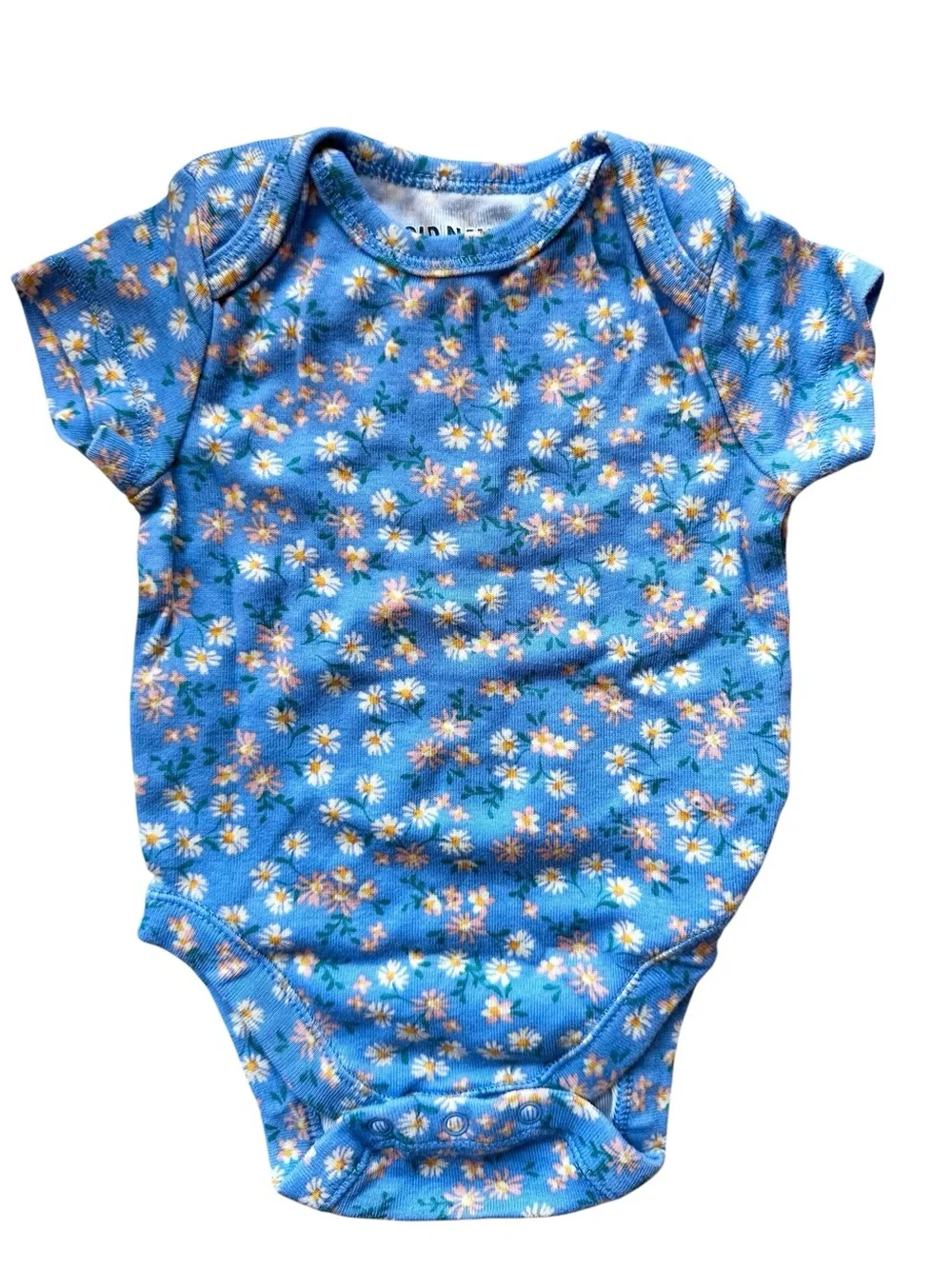 Old Navy summer themed short sleeve onesie bodysuit lot size 0-3 months